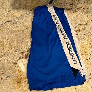 Blue basketball shorts